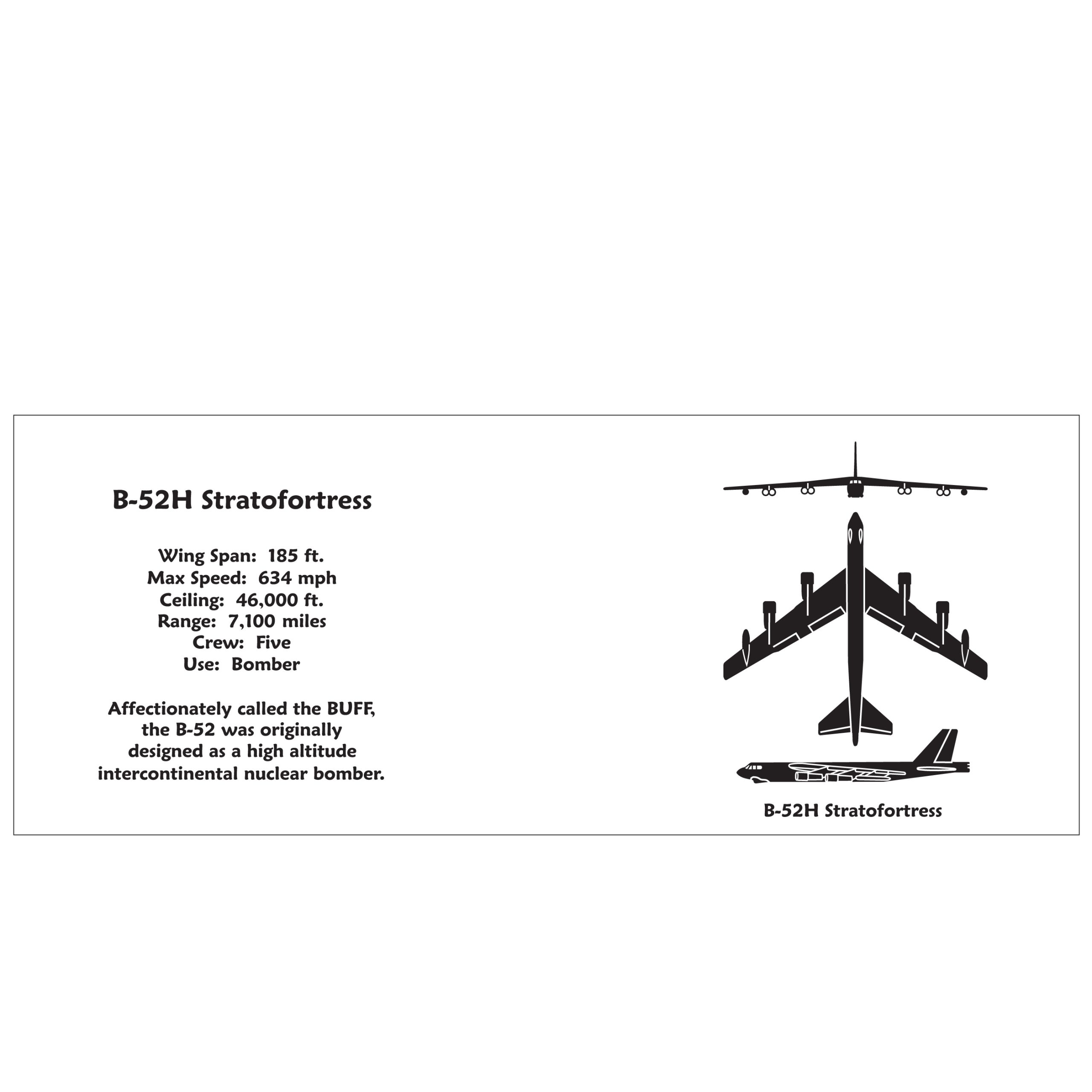 B-52 Spotter Mug w/Blacke Handle