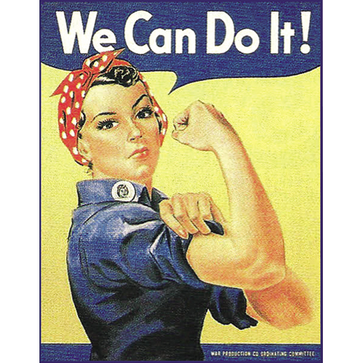 Rosie the Riveter Tin Sign
