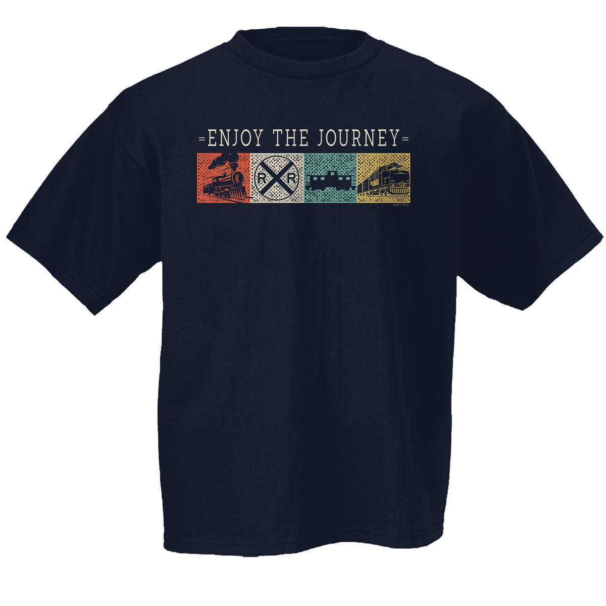 Enjoy the Journey Train Cube T-shirt