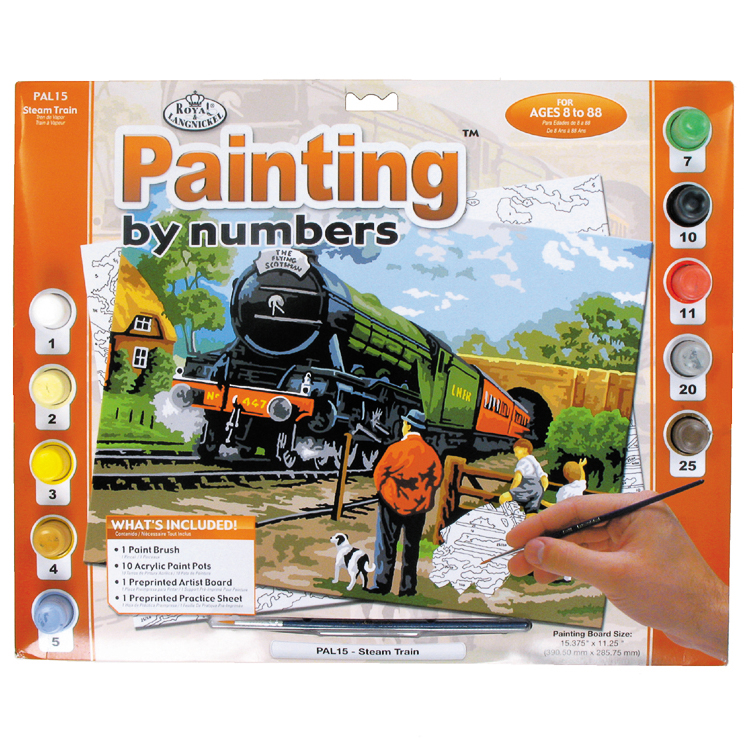 Steam Train Paint By Numbers
