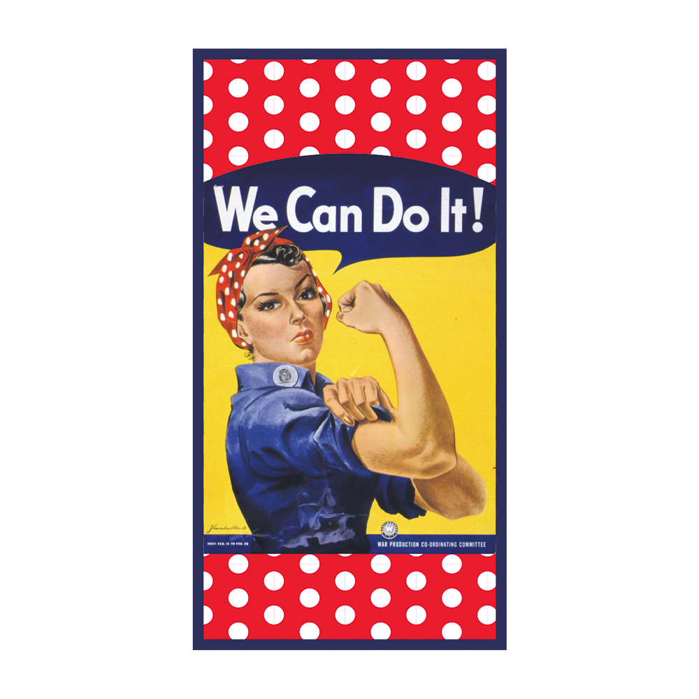 Rosie The Riveter Beach Towel