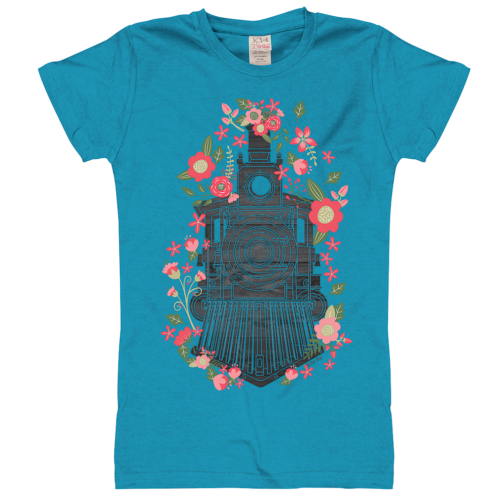 Flower Train Youth T-shirt