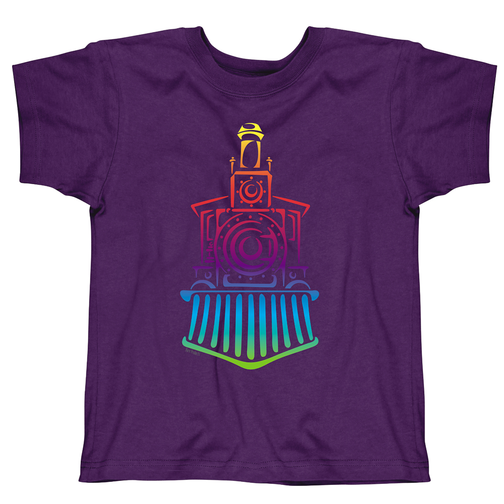 Colorful Steam Engine Youth T-shirt