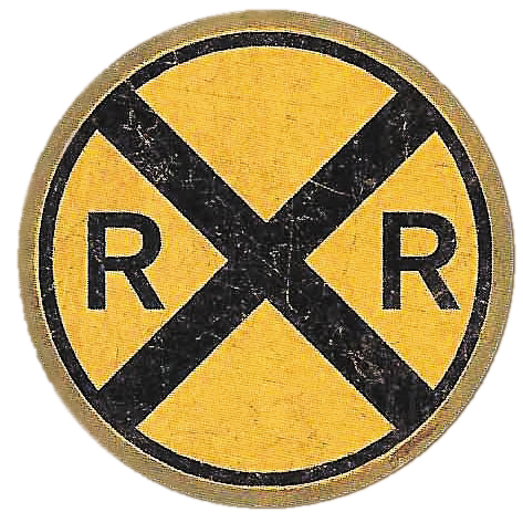 Round Crossing Sign