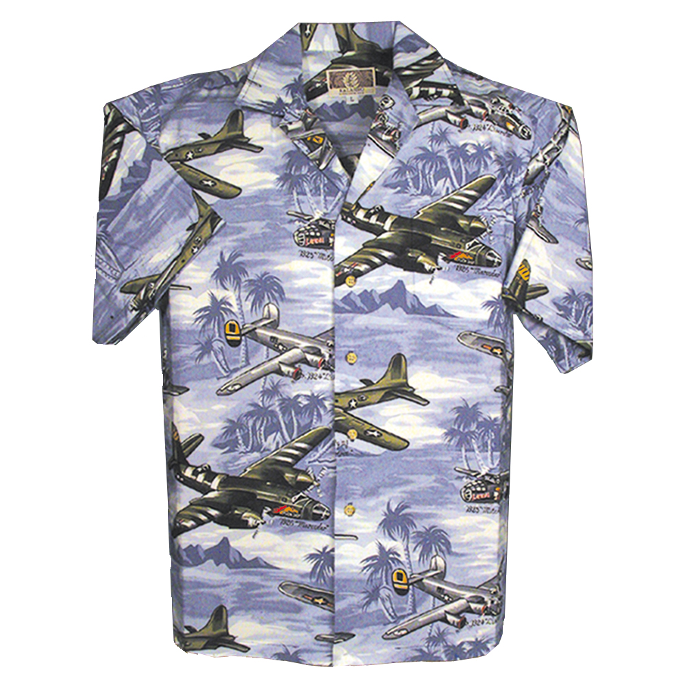 Lagoon Blue Hawaiian shirt