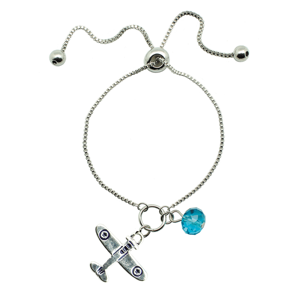 Airplane Lariat Bracelet