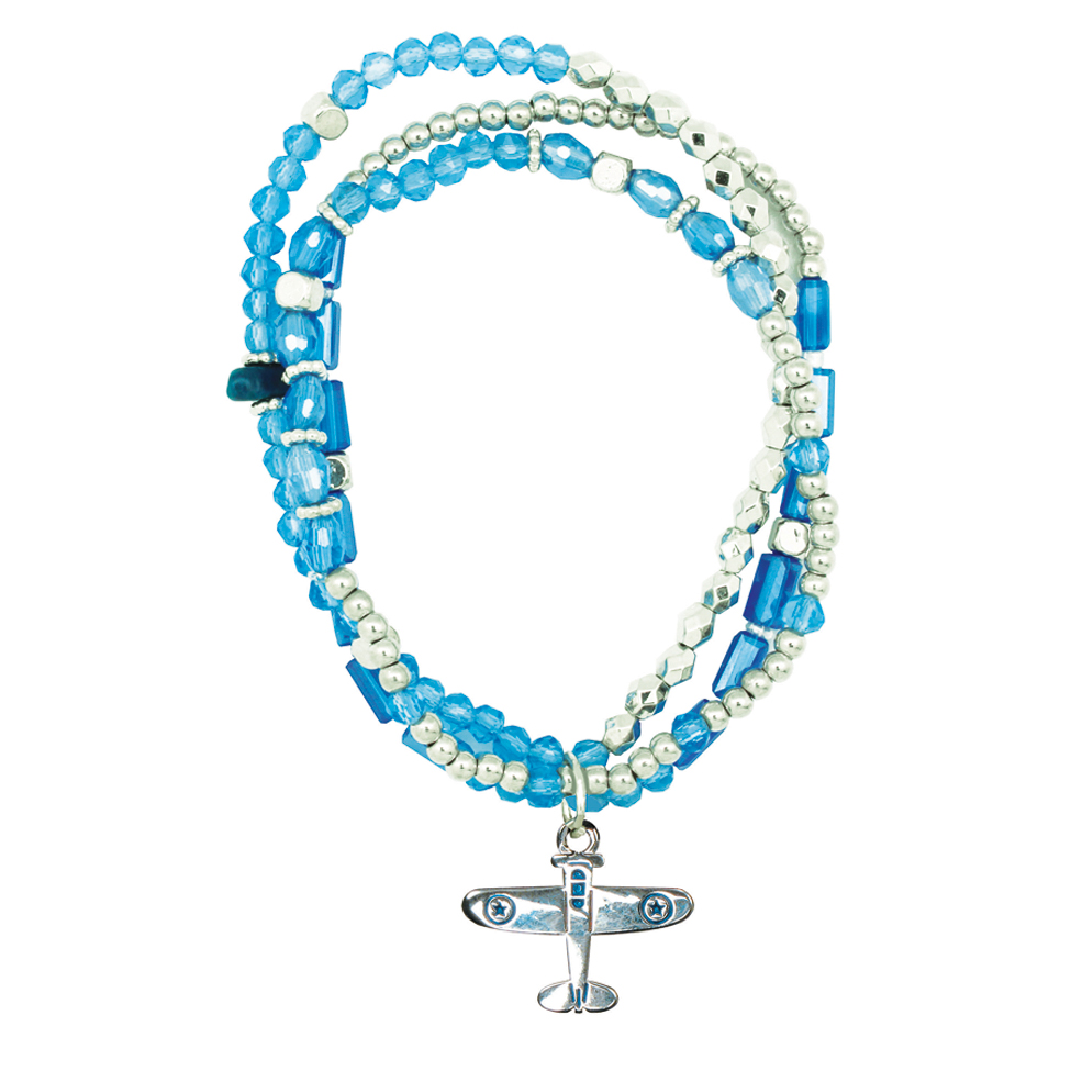 Triple Cord Airplane Bracelet