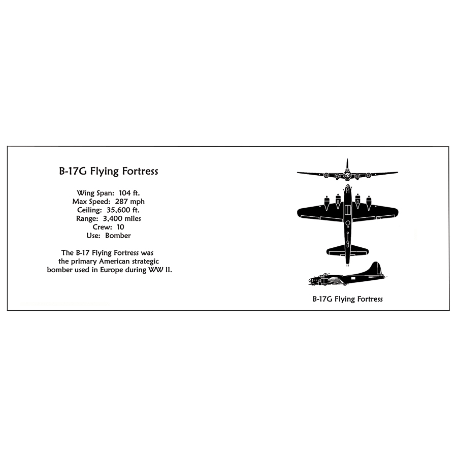 B-17 Spotter Mug w/Black Handle