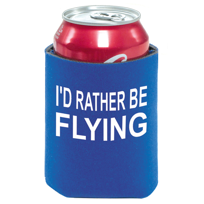 I'd Rather Be Flying Can Cooler