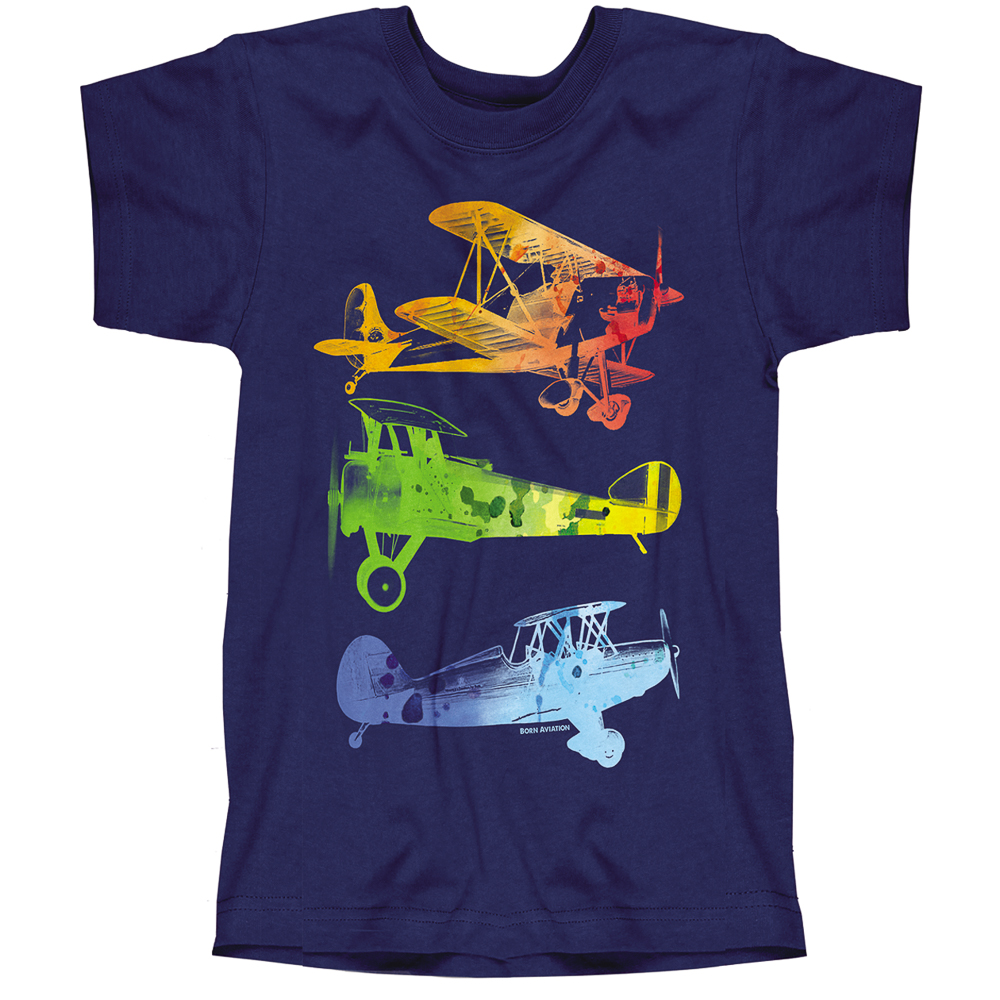 Watercolor Planes Youth T