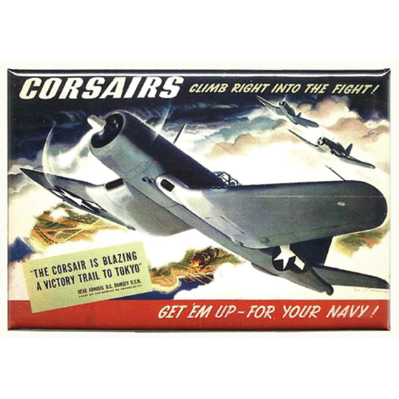 Corsairs-Navy 2x3 magnet
