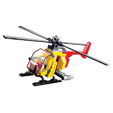 Yellow Helicopter Building Blocks