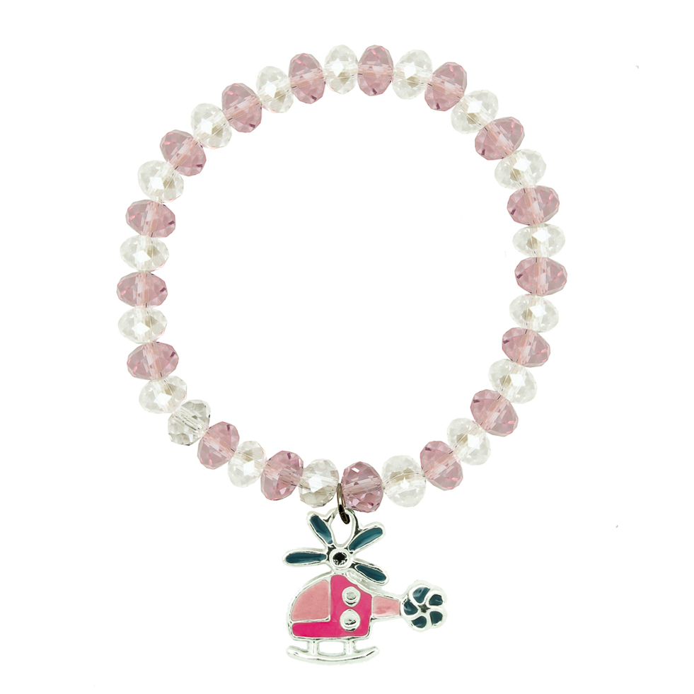 Enameled Helicopter bracelet