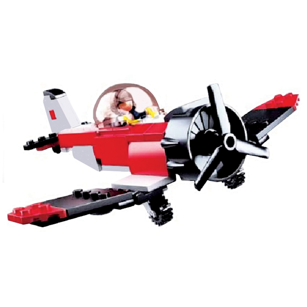 Red Plane Building Blocks