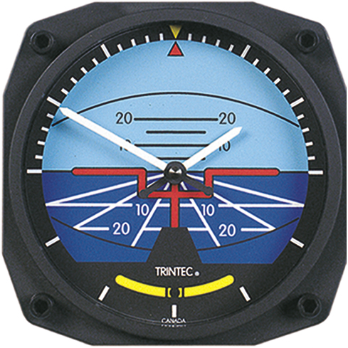 Artificial Horizon Wall Clock