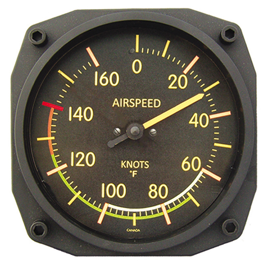 Vintage Air Speed Indicator Thermometer