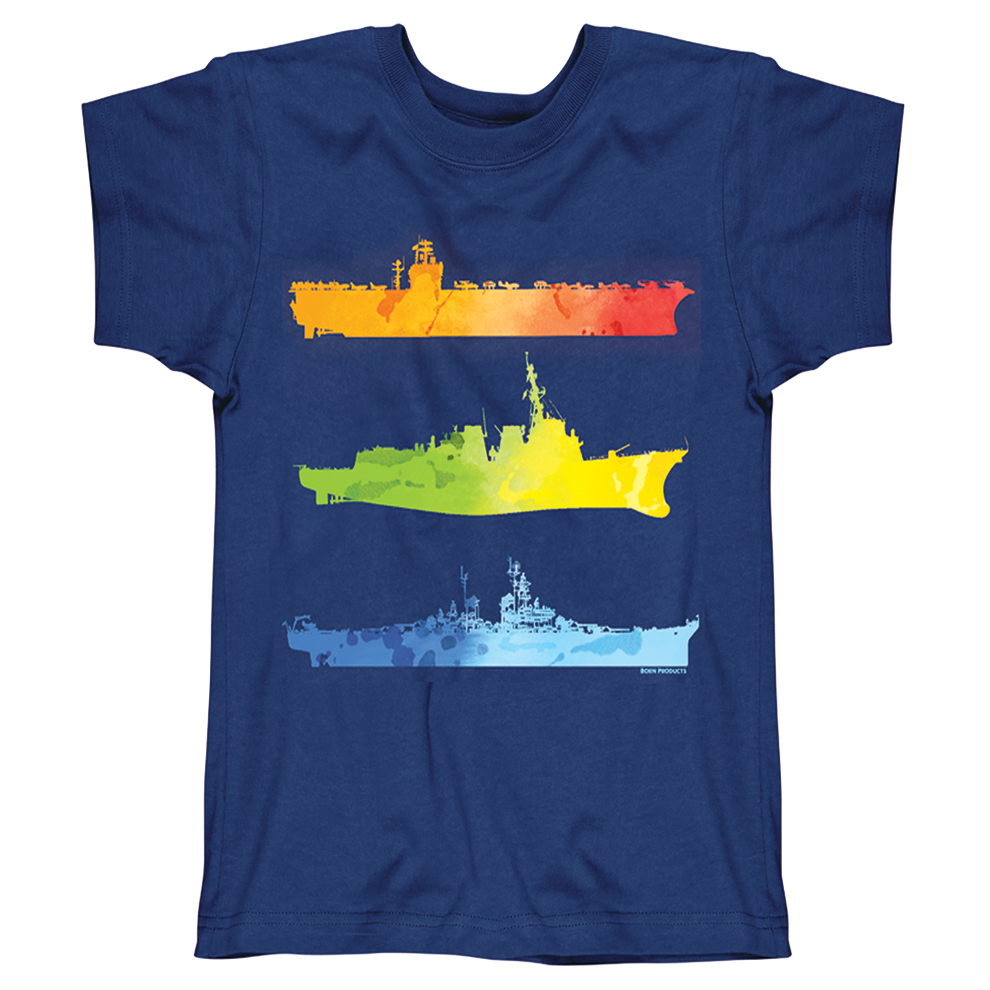 Watercolor Ships Youth T-shirt