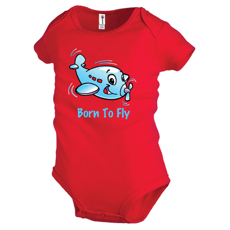 Born To Fly Onesie-Red