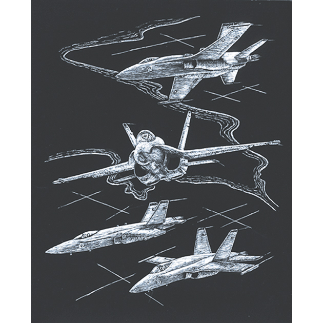 F-18 Engraving Art