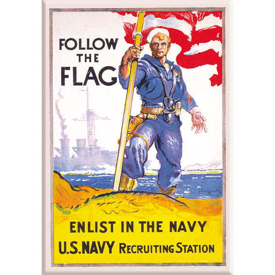 Follow the Flag 2 x 3 Magnet