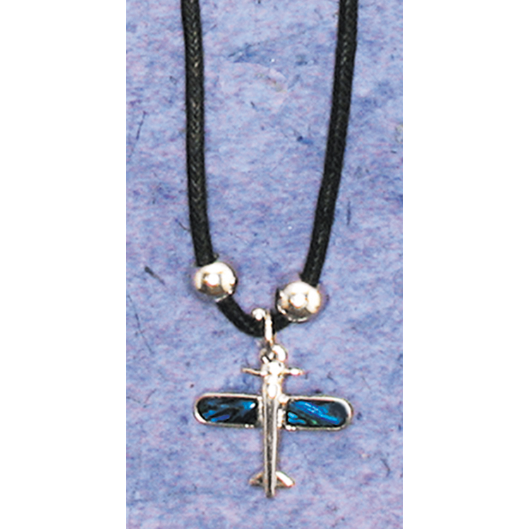 Airplane Paua Shell Necklace