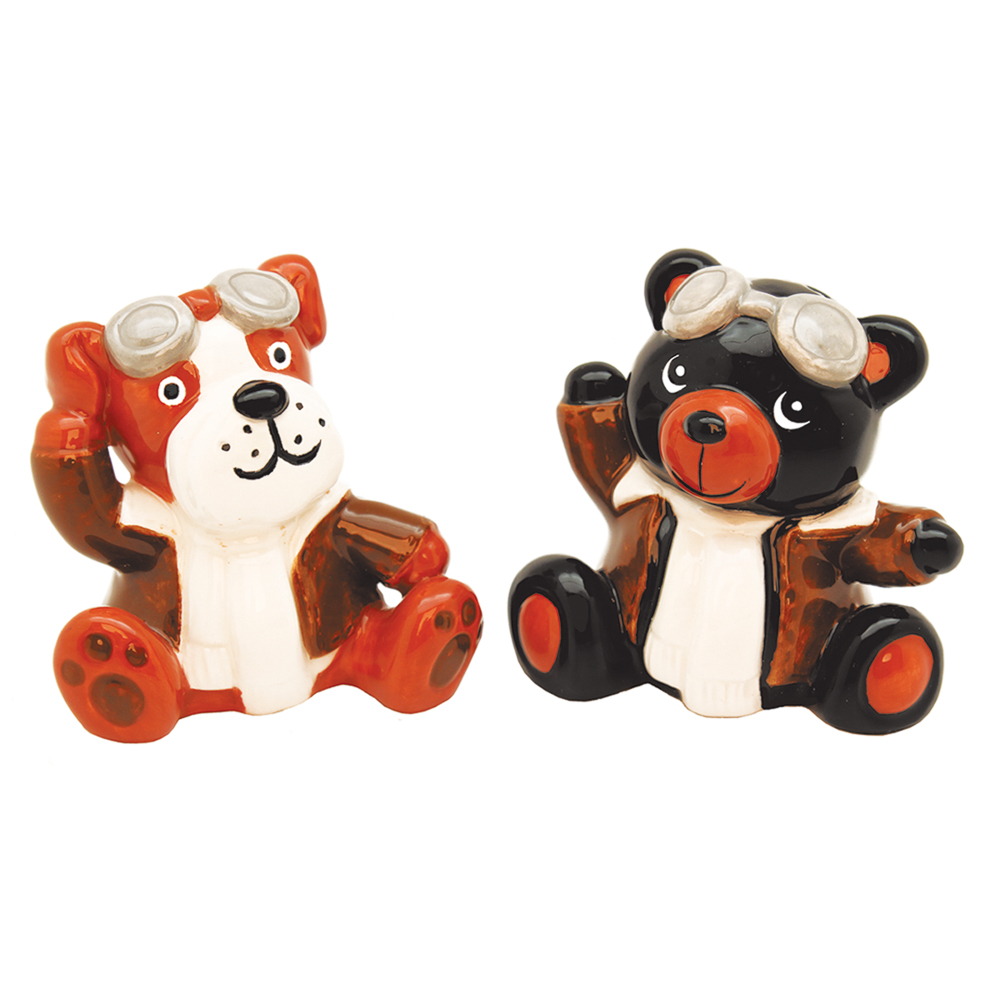 Dog and Bear Aviator Salt and Pepper