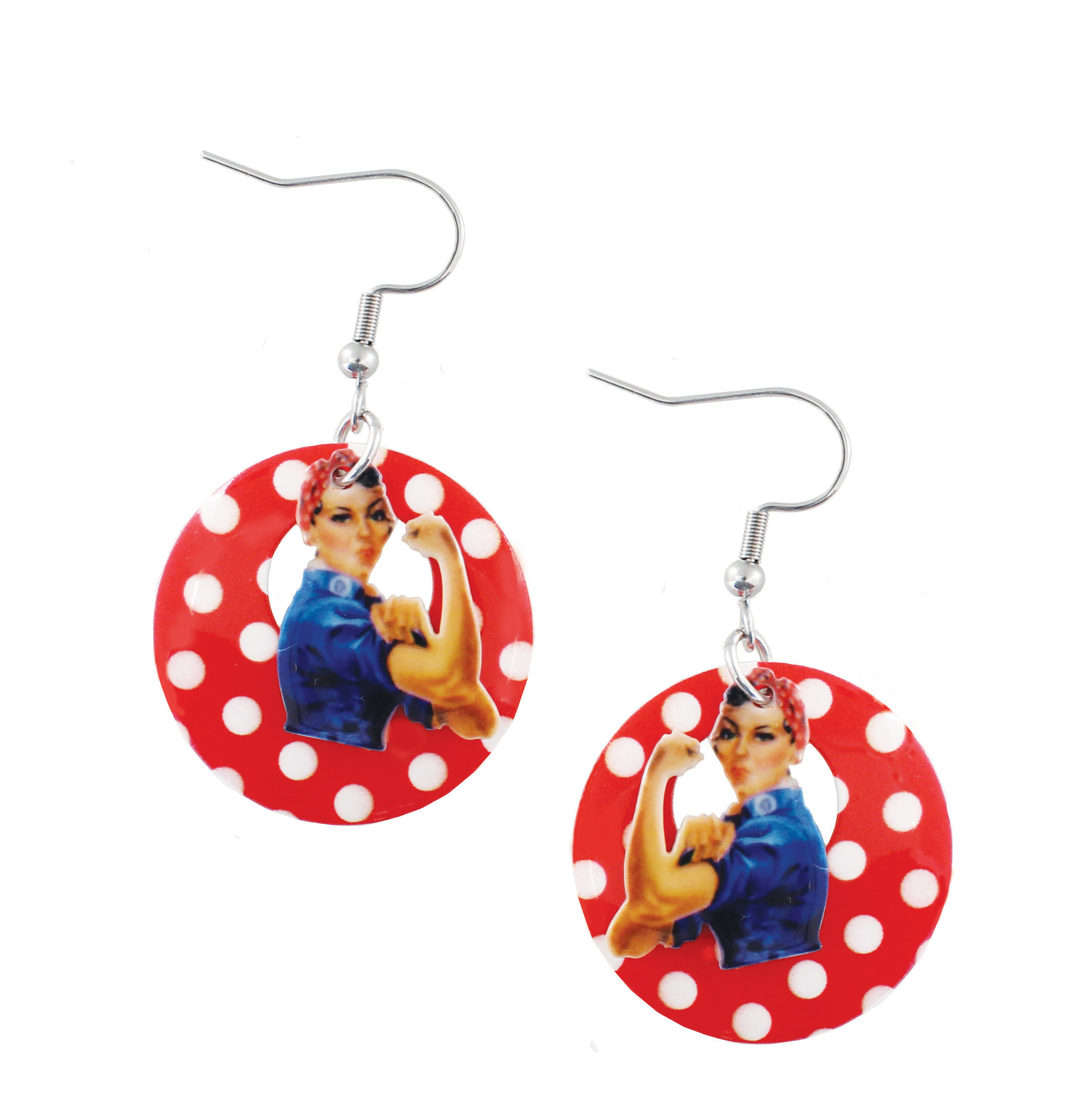 Rosie the Riveter earrings