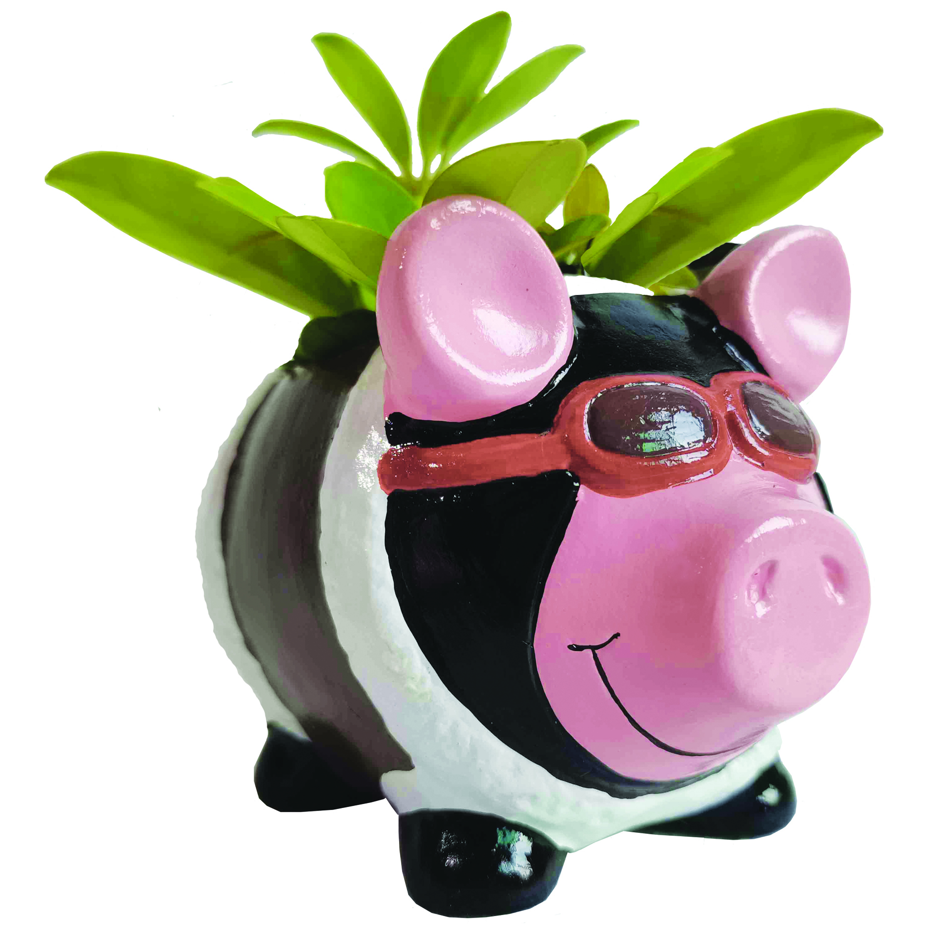 Aviator Pig Mini pot
