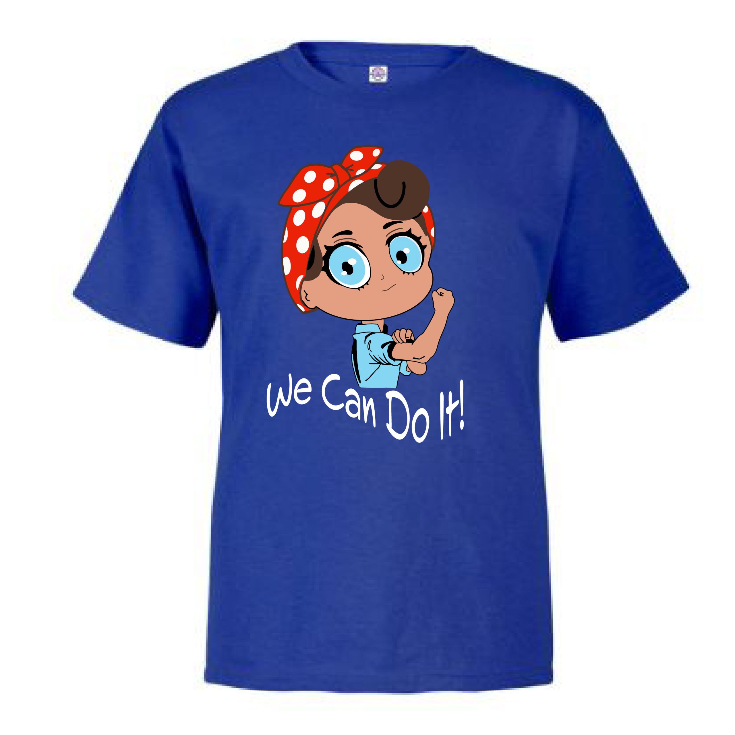 Rosie the Riveter youth Royal T-shirt