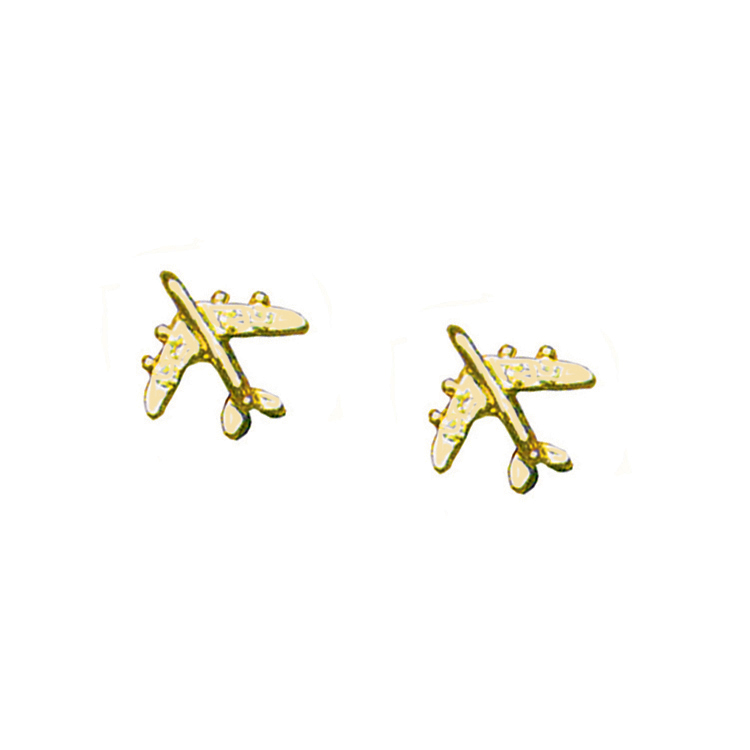 Gold Crystal Jet Earrings