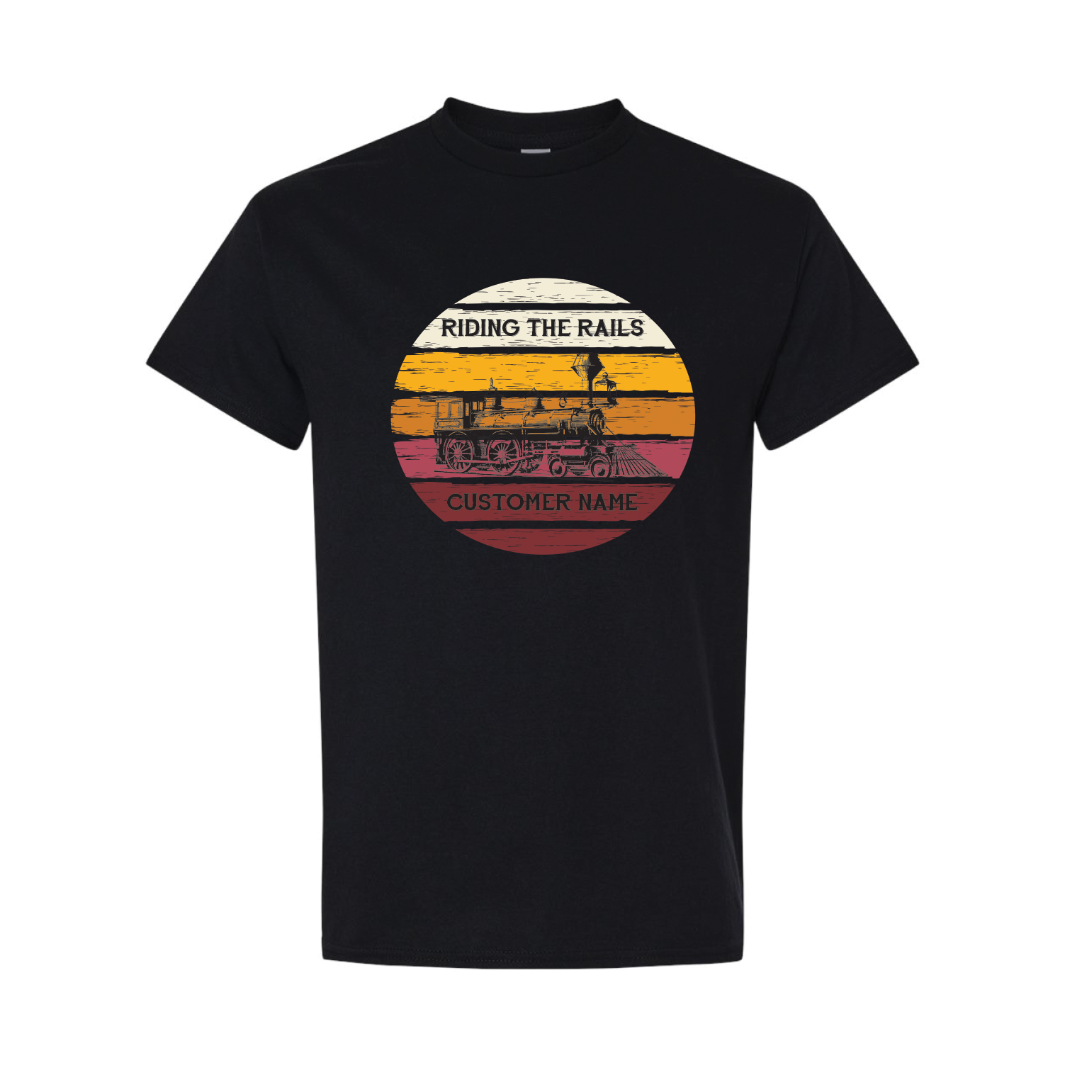 Riding the Rail custom T-shirt