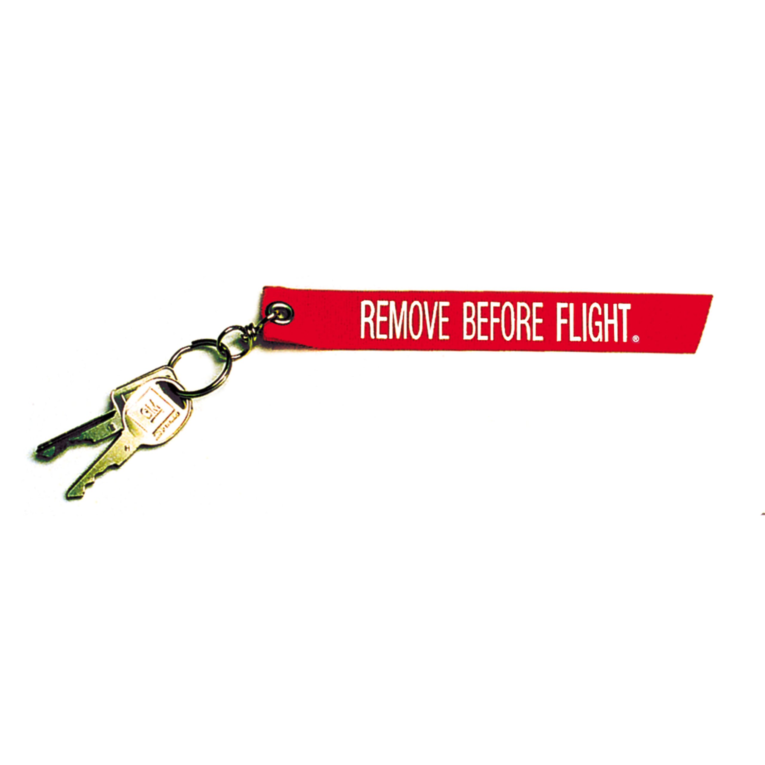 Remove Before Flight Ribbon key chain