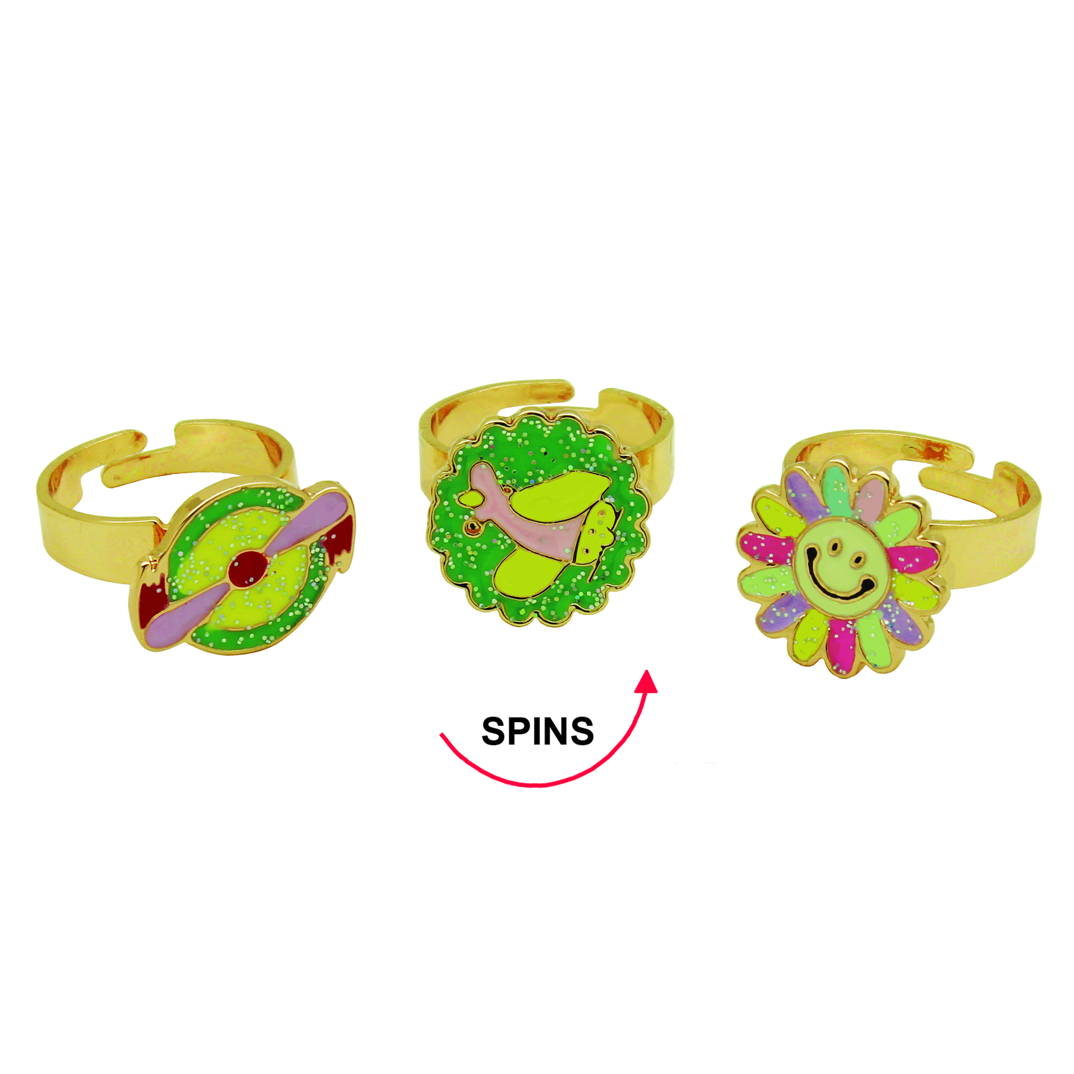 Spinning Airplane Rings